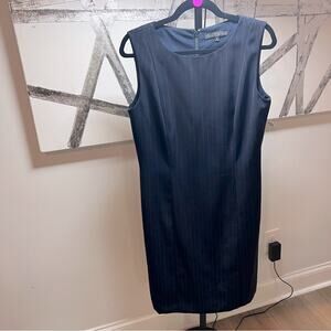 NWT Preston & York 8 Office Navy Sleeveless Sheath Dress